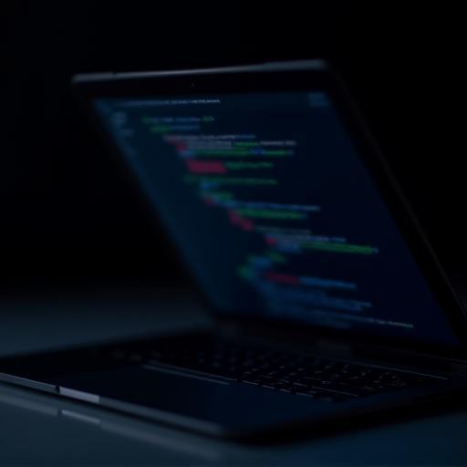 Laptop with code editor